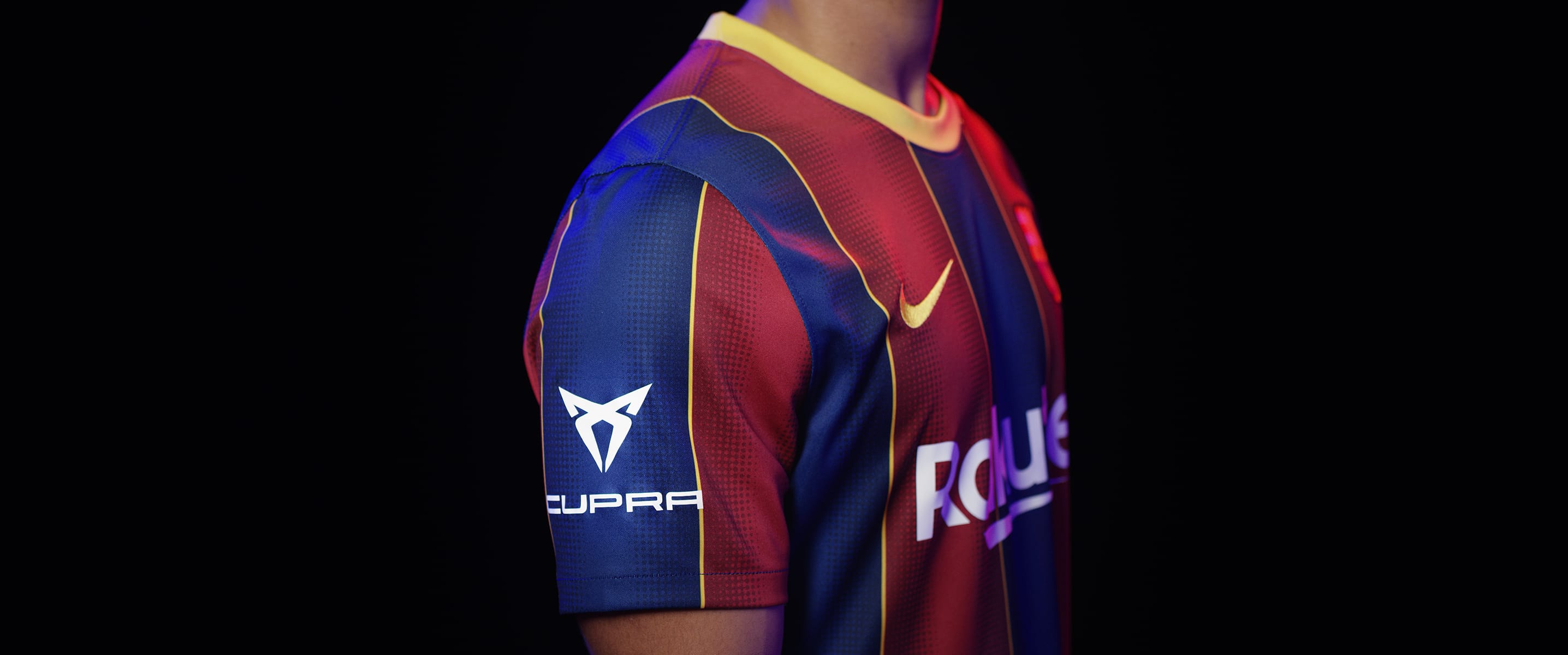fc Barcelona shirt with cupra logo gamper