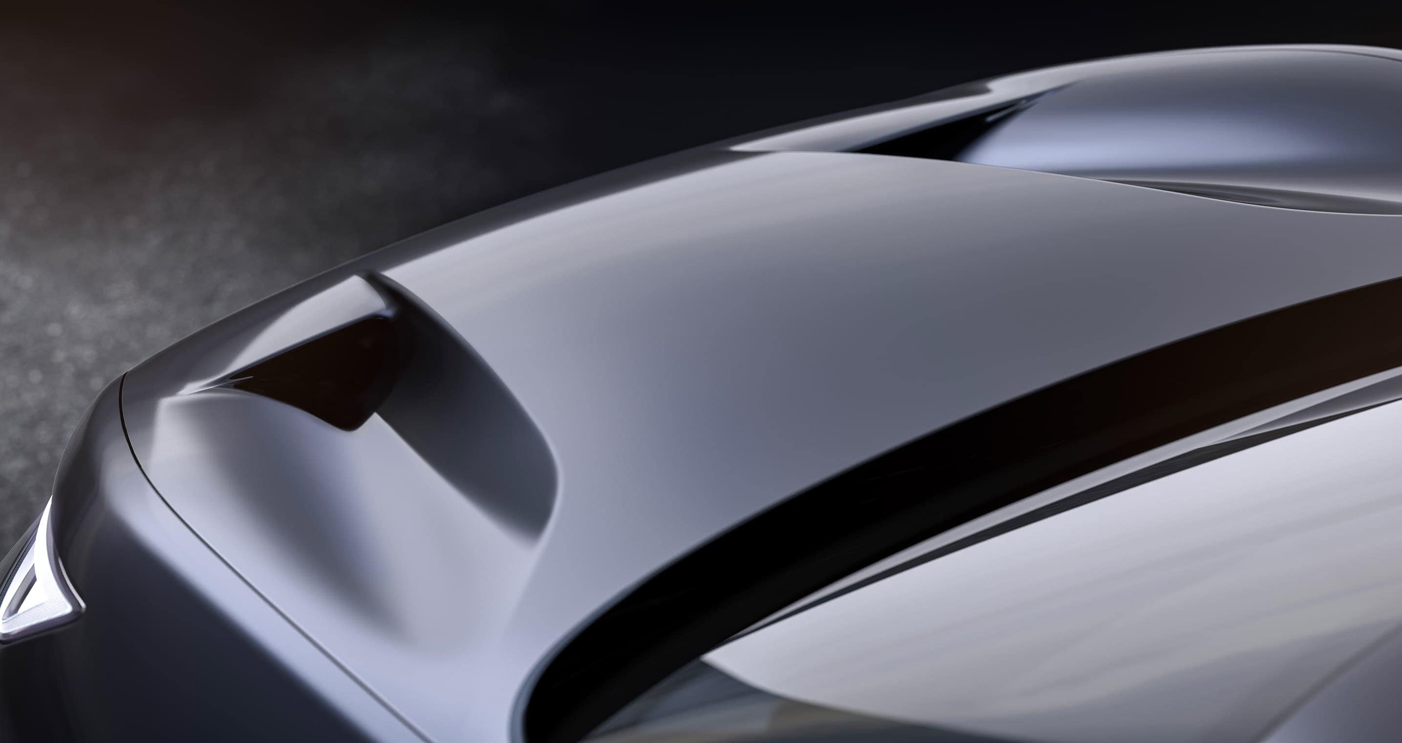 CUPRA Tavascan concept car hood air intakes