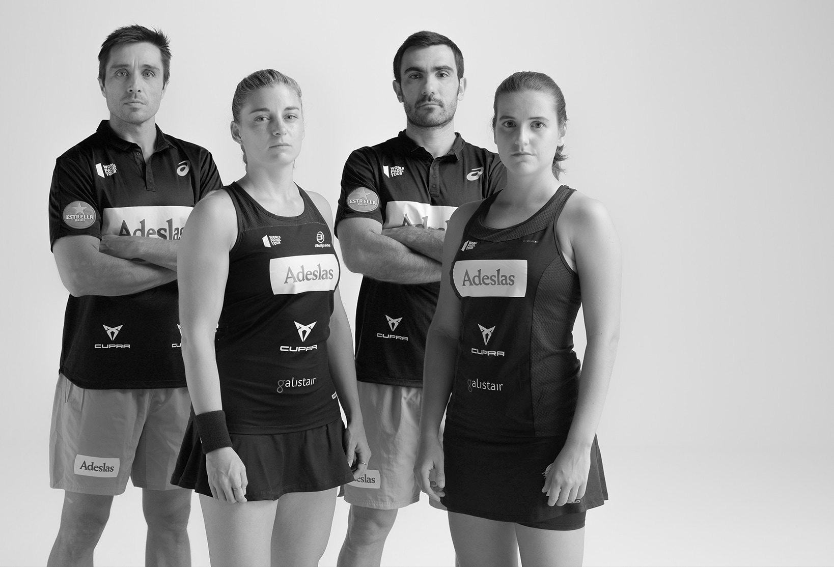 The ambassadors of the CUPRA brand in the world of Padel: Fernando Belasteguín, Pablo Lima, Alejandra Salazar and Ariana Sánchez