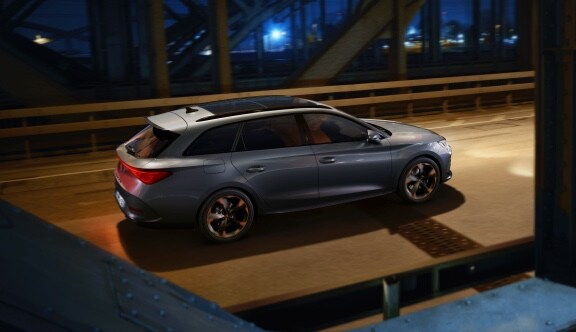 new CUPRA Leon Sportstourer ehybrid family sports car in graphene grey colour specifications