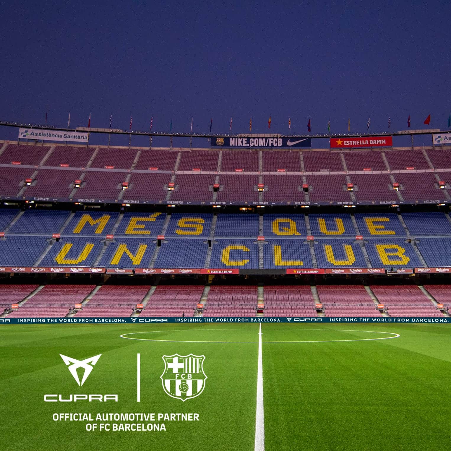 Let's win together FC Barcelona CUPRA